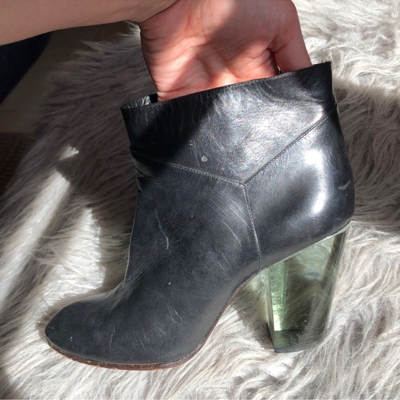 Marc By Marc Jacobs Lucite Plexi Heel Booties - Picture 12 of 16